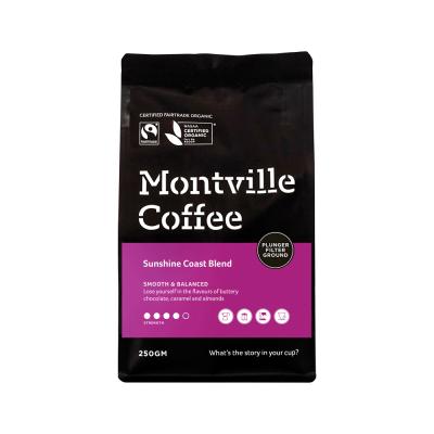 Montville Coffee Organic Sunshine Coast Blend Plunger Filter Ground 250g